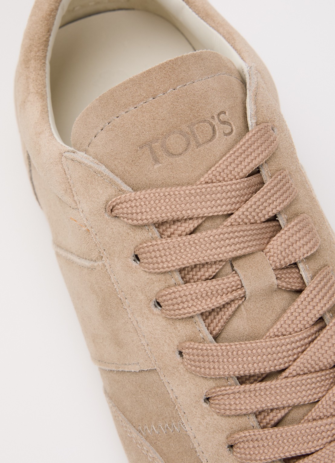 Tod's T-Marathon sneaker van kalfssuède - detail 6 beige