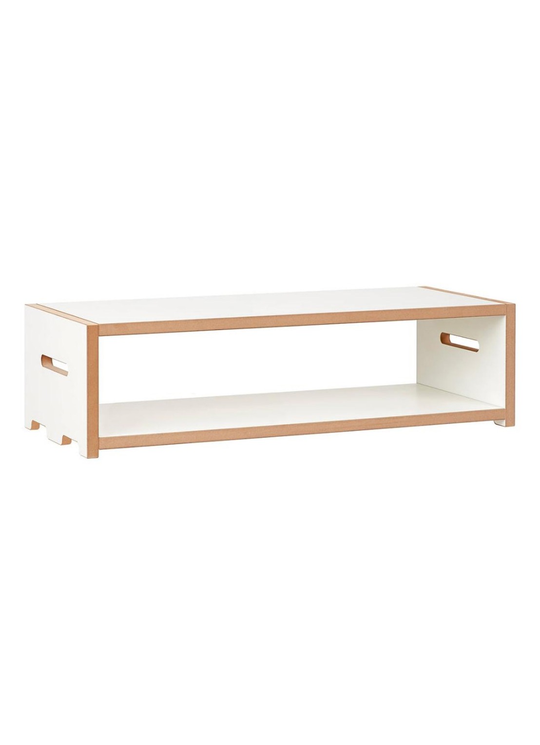 Tojo Hochstapler kast Low 76 x 20 cm - voorkant wit