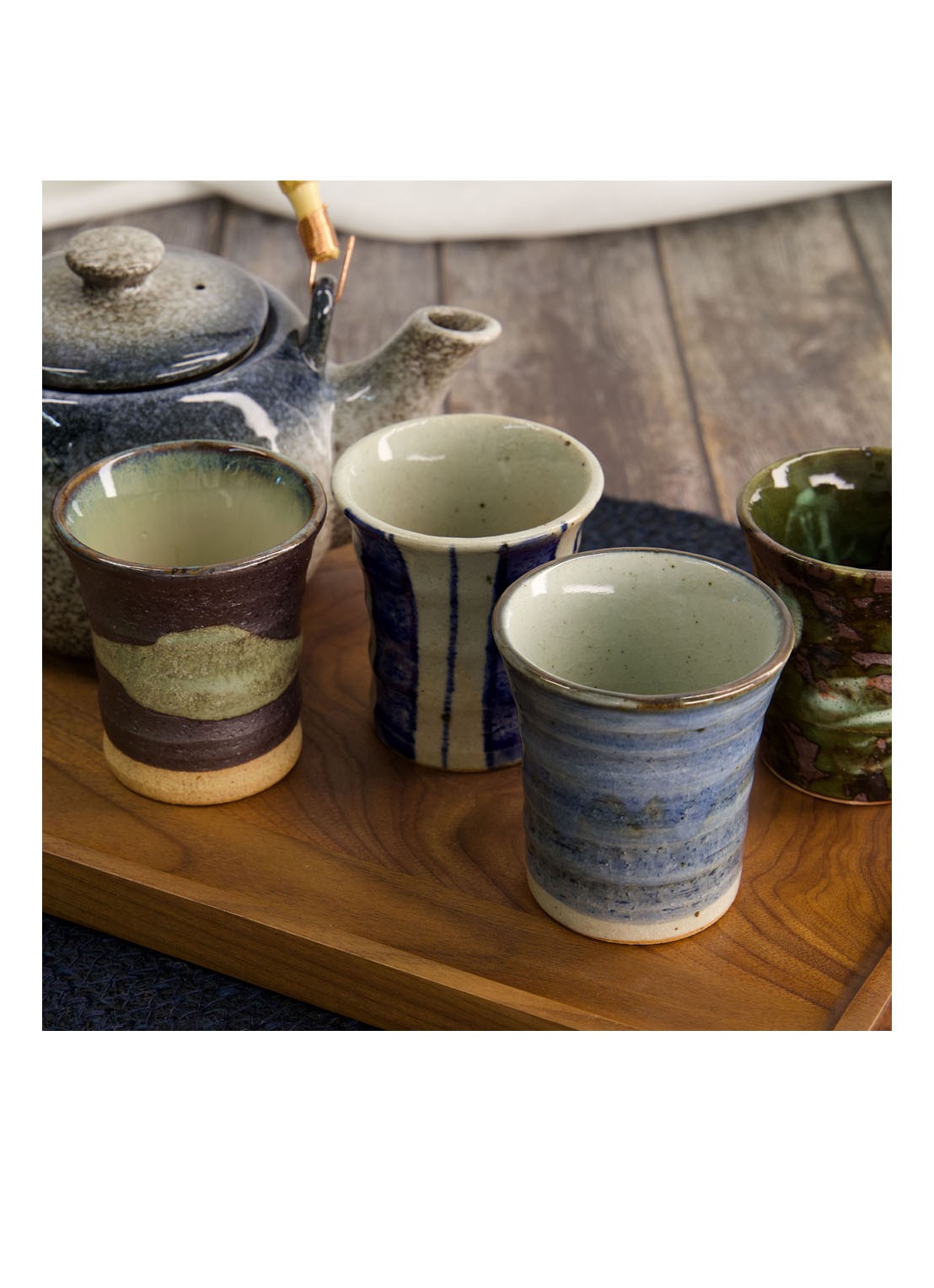 Tokyo Design Studio Craft theekopje 15 cl  - voorkant 2 blauw