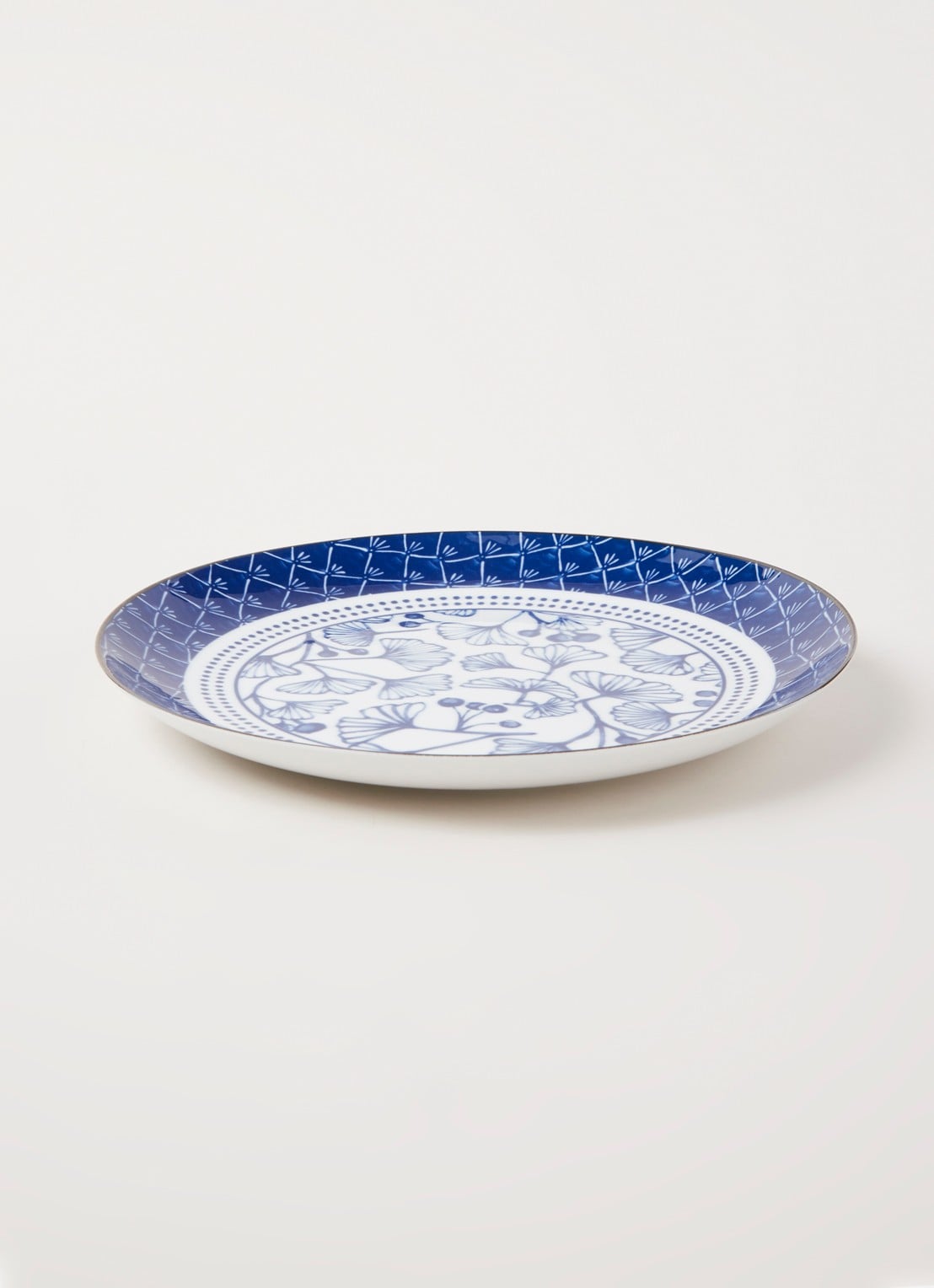Tokyo Design Studio Flora Botanica Ginkgo dinerbord 25 cm - voorkant 3 wit