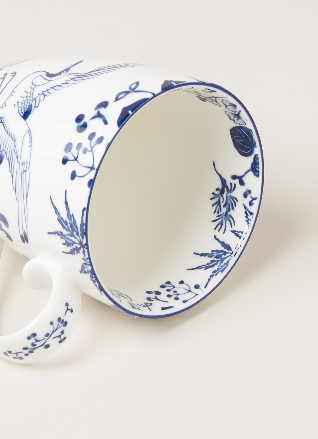 Tokyo Design Studio Flora Japonica Crane mok 38 cl - detail wit
