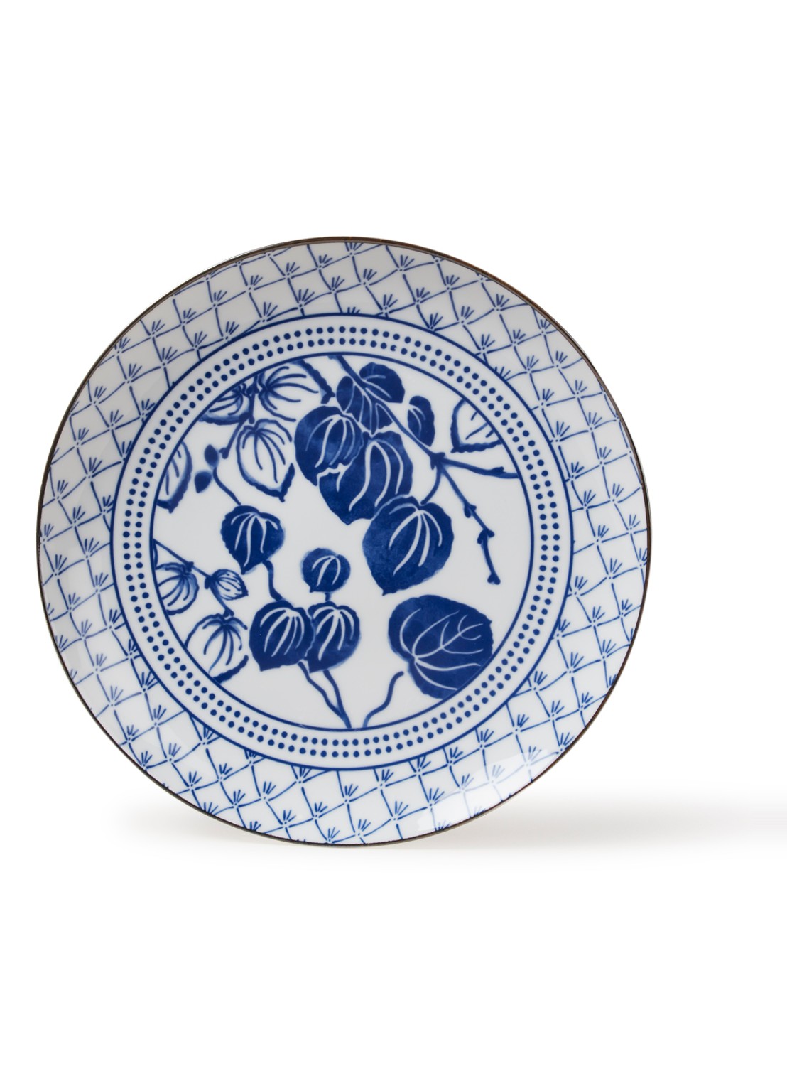 Tokyo Design Studio Flora Japonica Ivy dinerbord 25 cm - voorkant wit