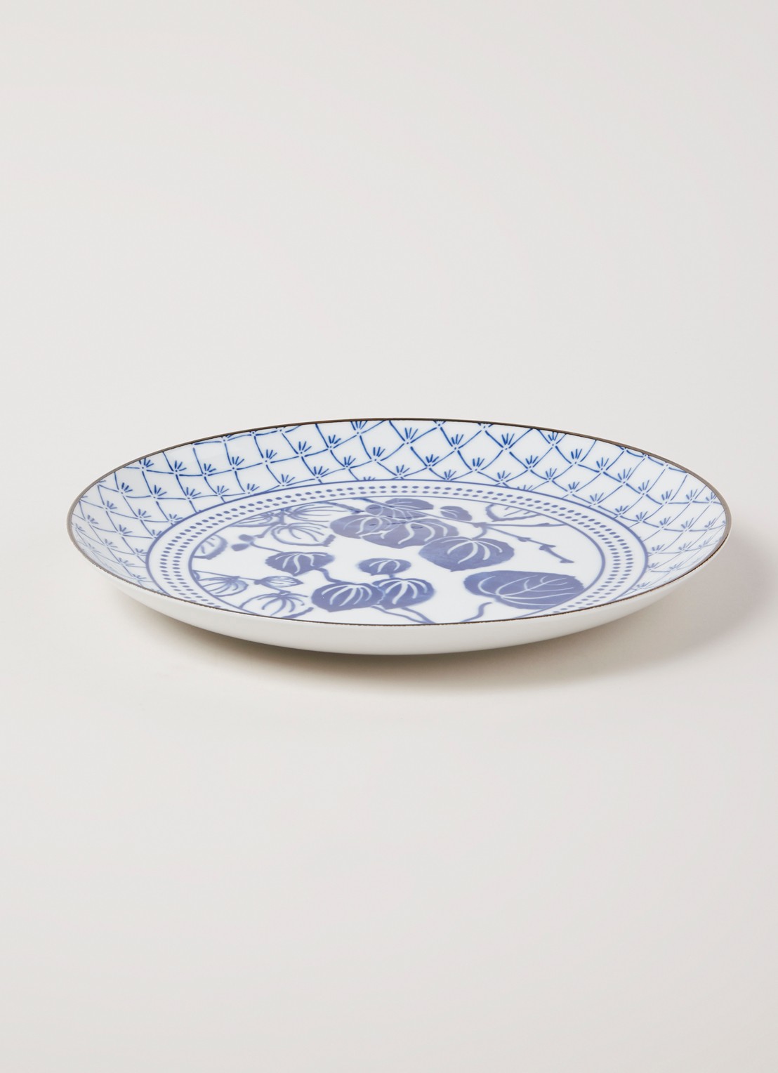 Tokyo Design Studio Flora Japonica Ivy dinerbord 25 cm - voorkant 2 wit