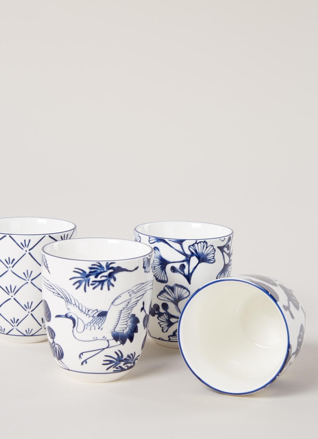Tokyo Design Studio Flora Japonica kopje 17 cl set van 4 - detail 4 wit