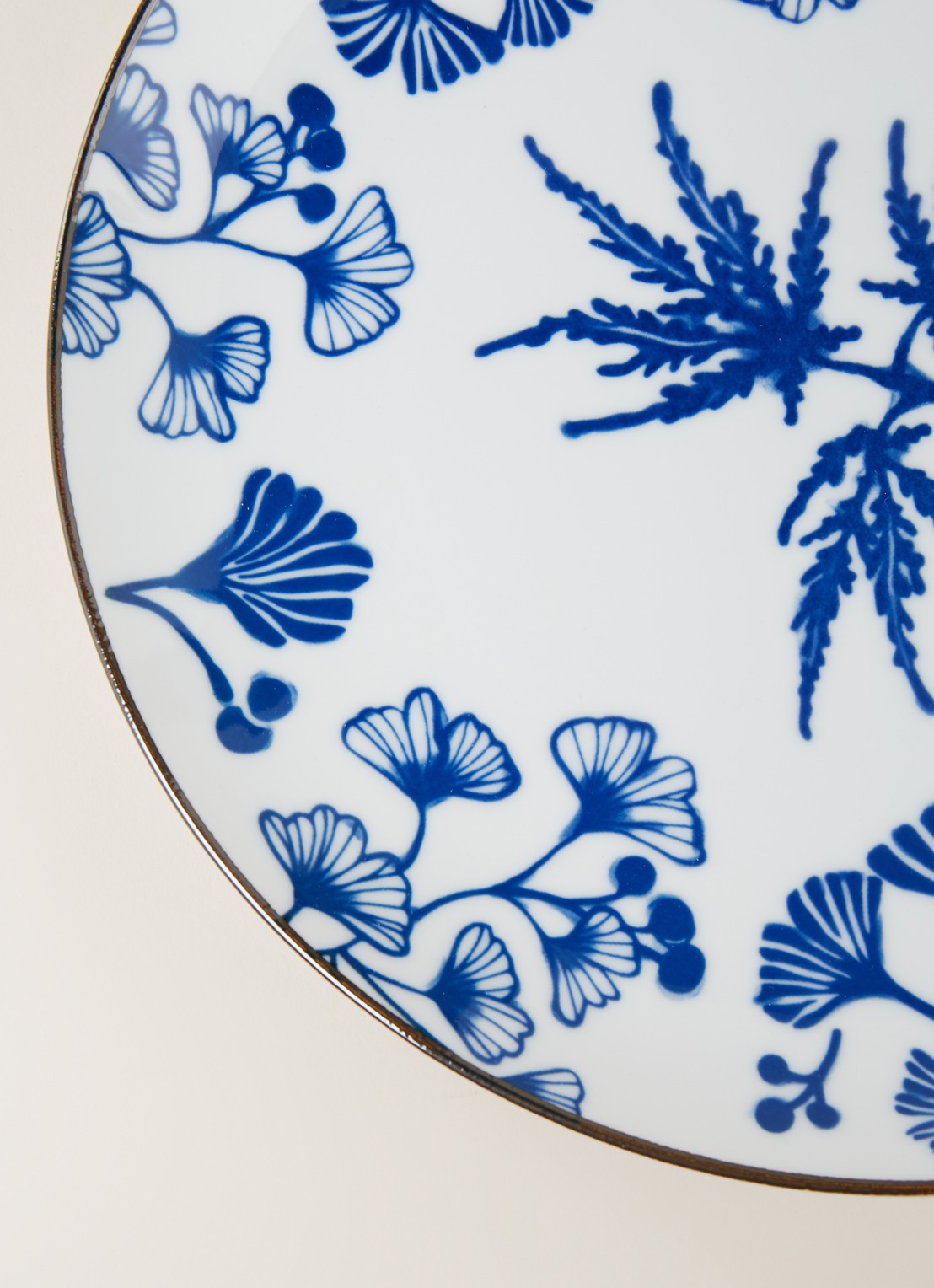 Tokyo Design Studio Flora Japonica Maple dinerbord 26 cm - detail wit