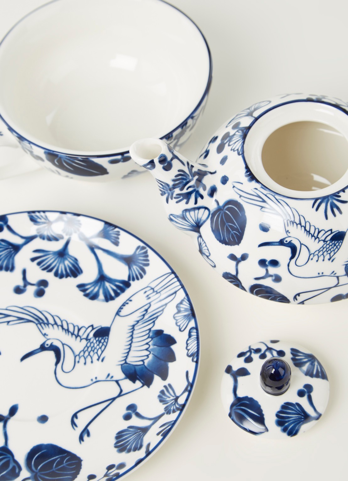 Tokyo Design Studio Flora Japonica theeset 3-delig - detail blauw