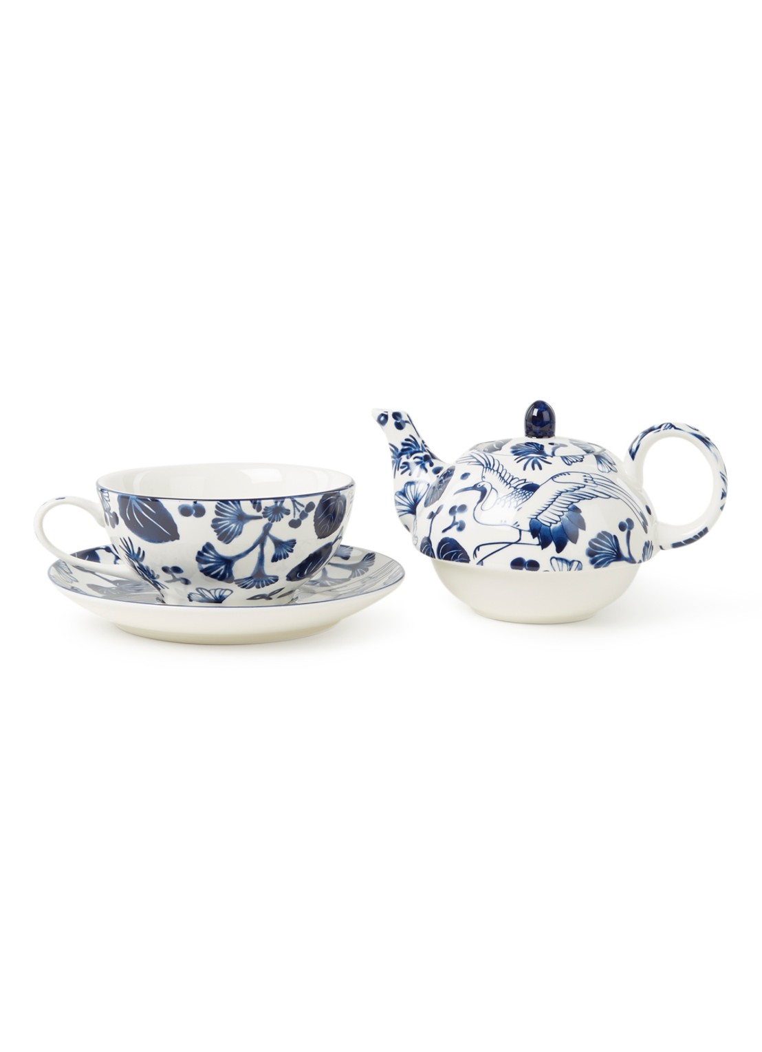 Tokyo Design Studio Flora Japonica theeset 3-delig - voorkant 2 blauw