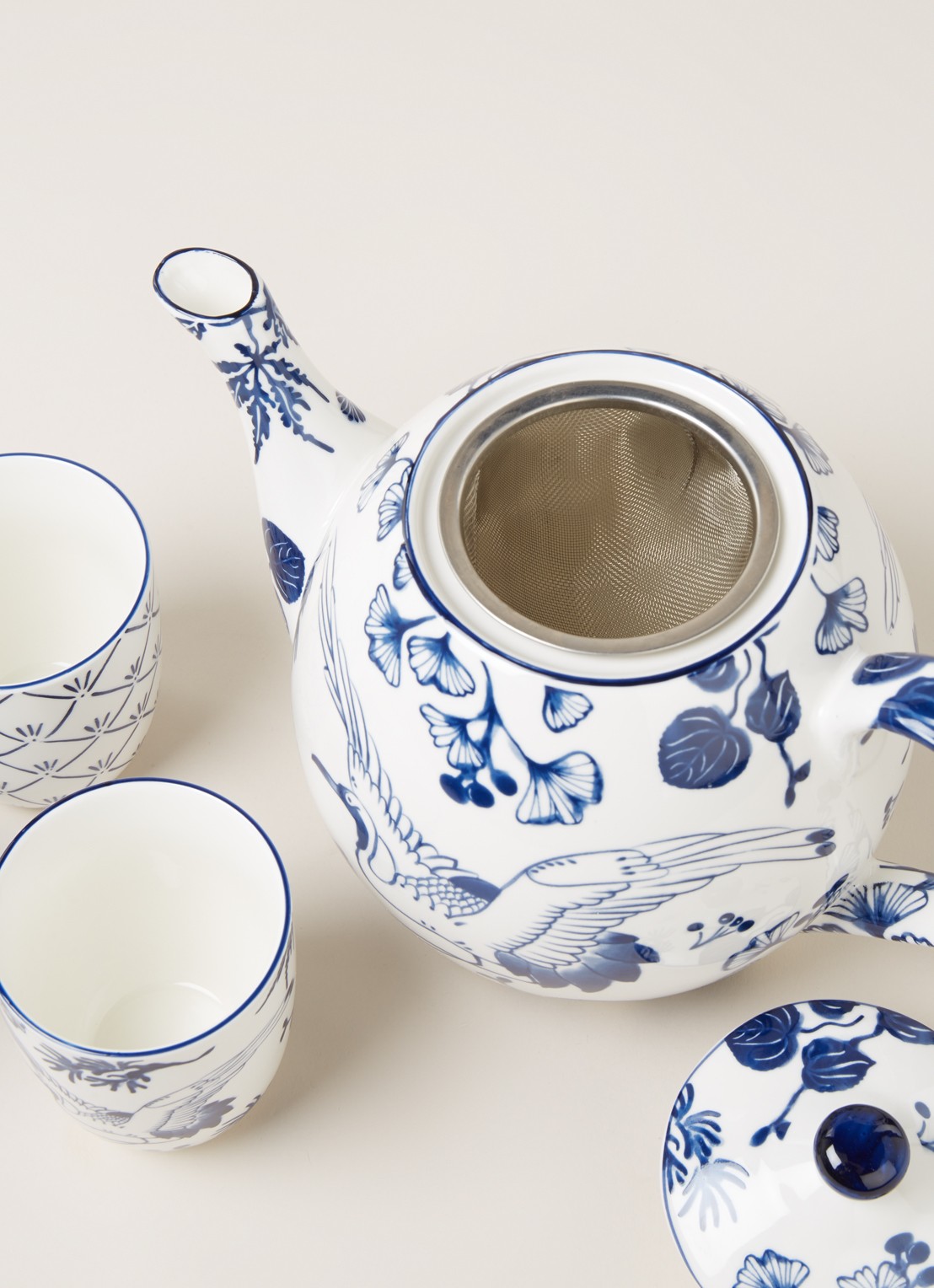 Tokyo Design Studio Flora Japonica theeset 5-delig - detail 3 wit