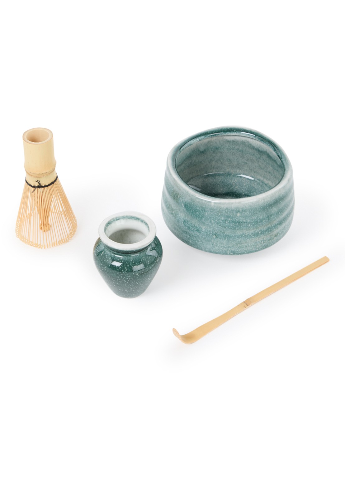 Tokyo Design Studio Matcha serviesset 4-delig - voorkant zeegroen