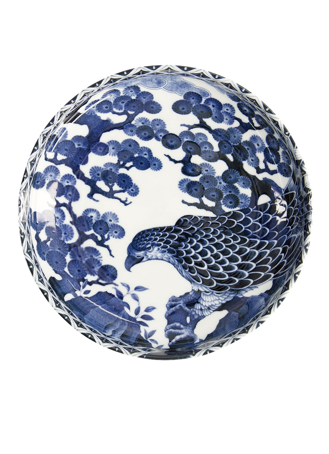 Tokyo Design Studio Mixed Bowls Hawk diep bord 20 cm - voorkant 2 blauw