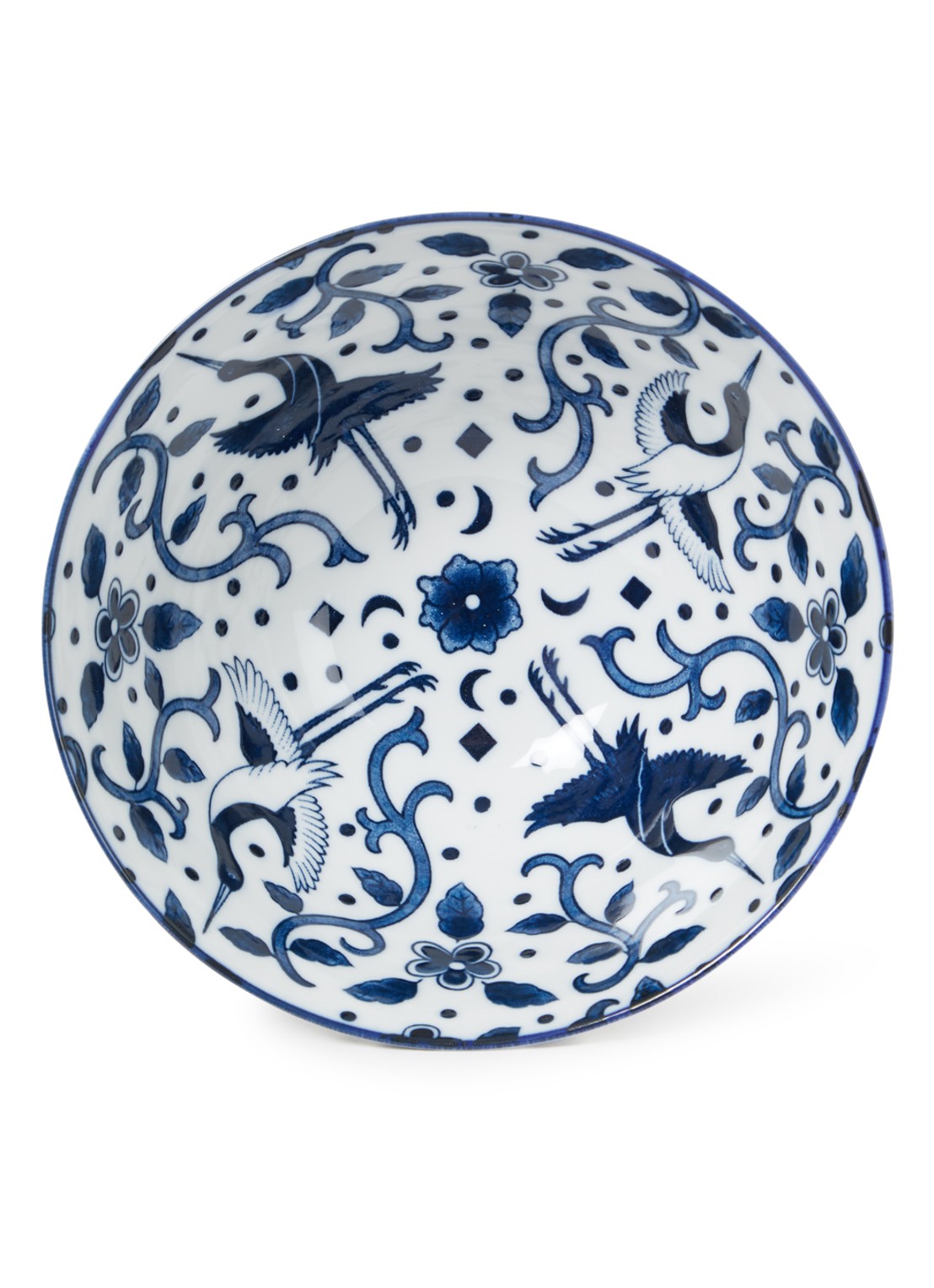 Tokyo Design Studio Mixed Bowls Mai Tsuru kom 18 cm - voorkant 3 blauw