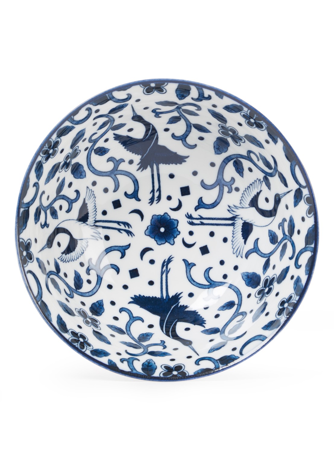 Tokyo Design Studio Mixed Bowls Mai Tsuru kom 21 cm - detail 2 blauw