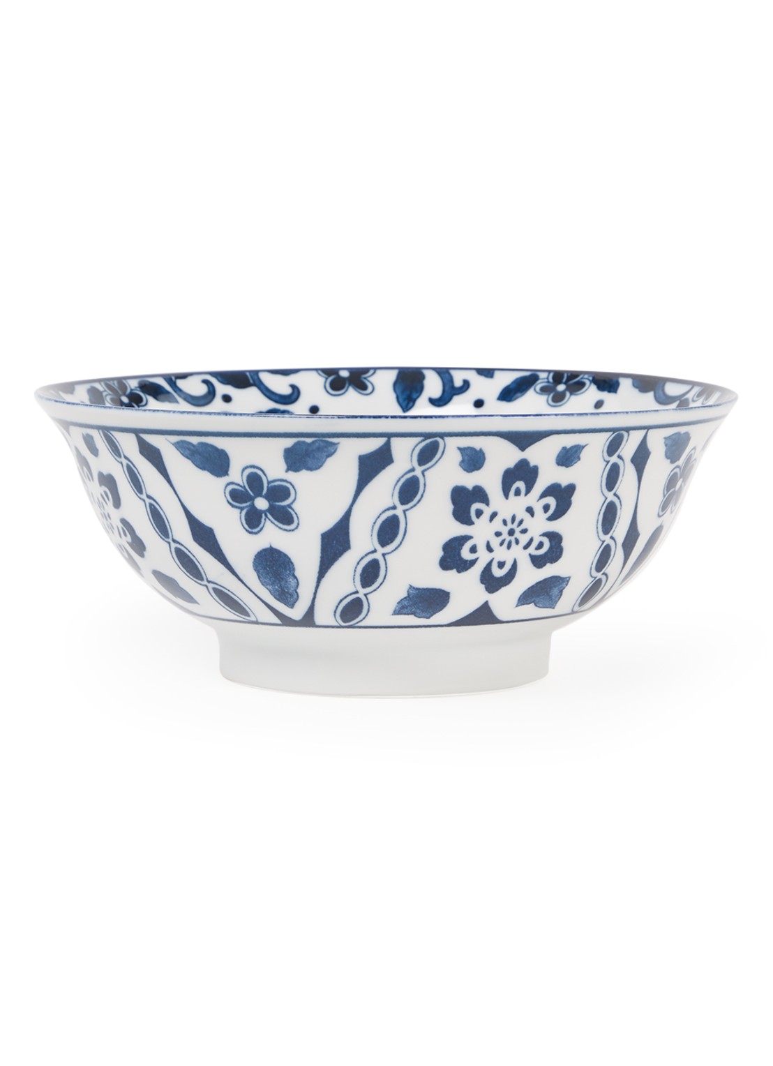 Tokyo Design Studio Mixed Bowls Mai Tsuru kom 21 cm - voorkant blauw