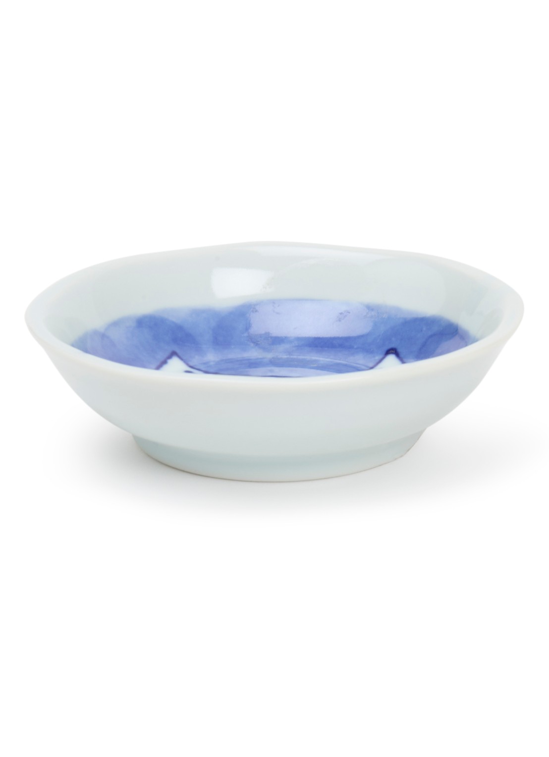 Tokyo Design Studio Neko Maruke Cat dipschaaltje 9,5 cm - voorkant royalblauw