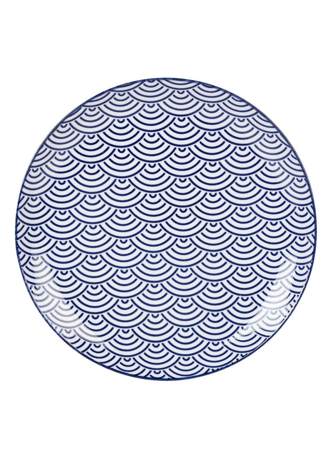 Tokyo Design Studio Nippon Blue dinerbord 26 cm - voorkant blauw