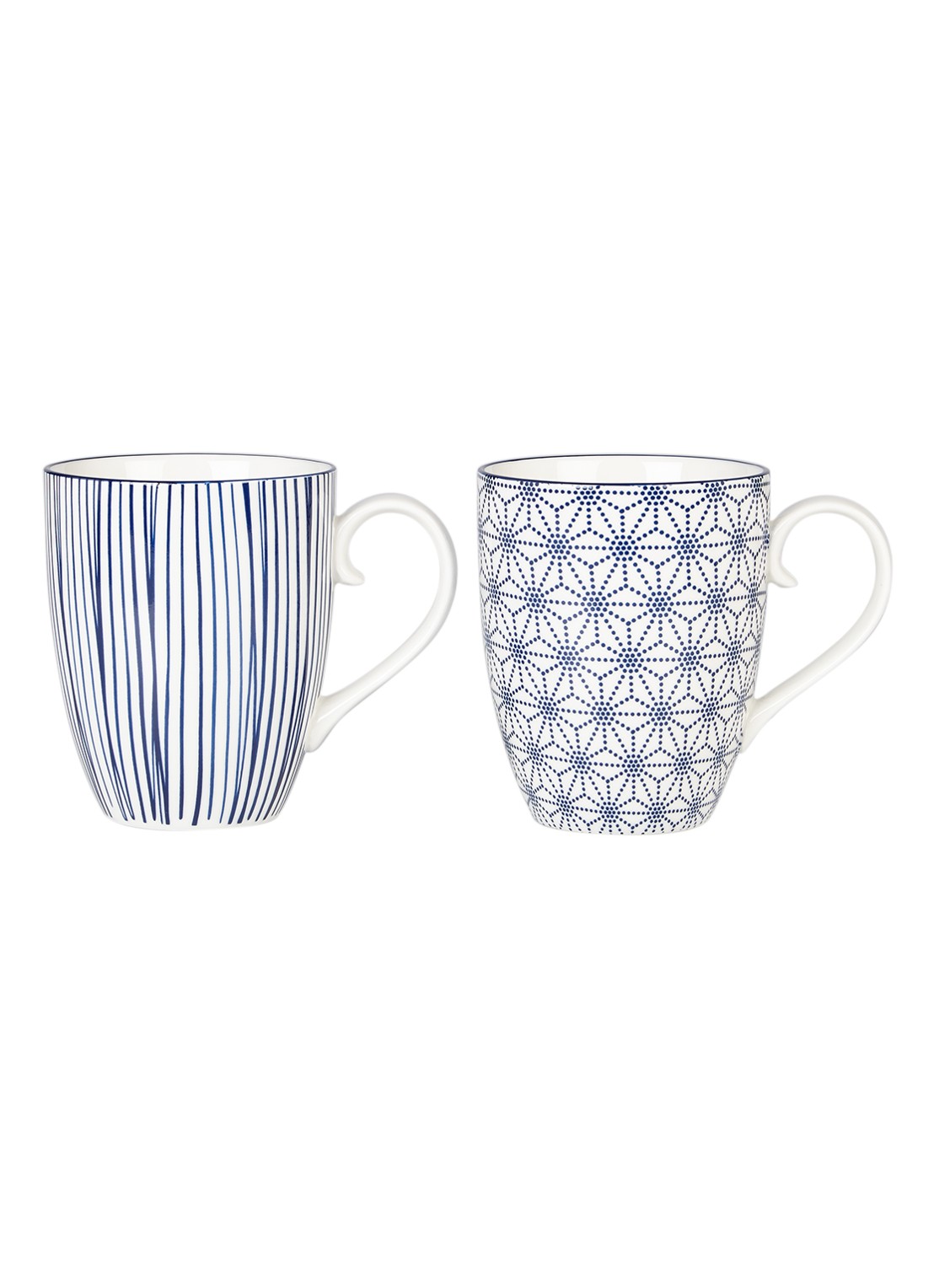 Tokyo Design Studio Nippon Blue mok 38 cl - set van 2 - voorkant donkerblauw