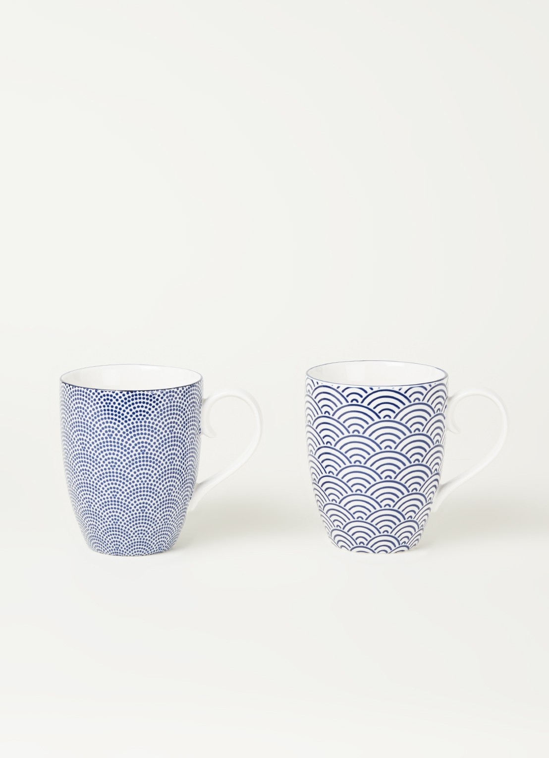 Tokyo Design Studio Nippon Blue mok 38 cl set van 2 - voorkant 3 blauw