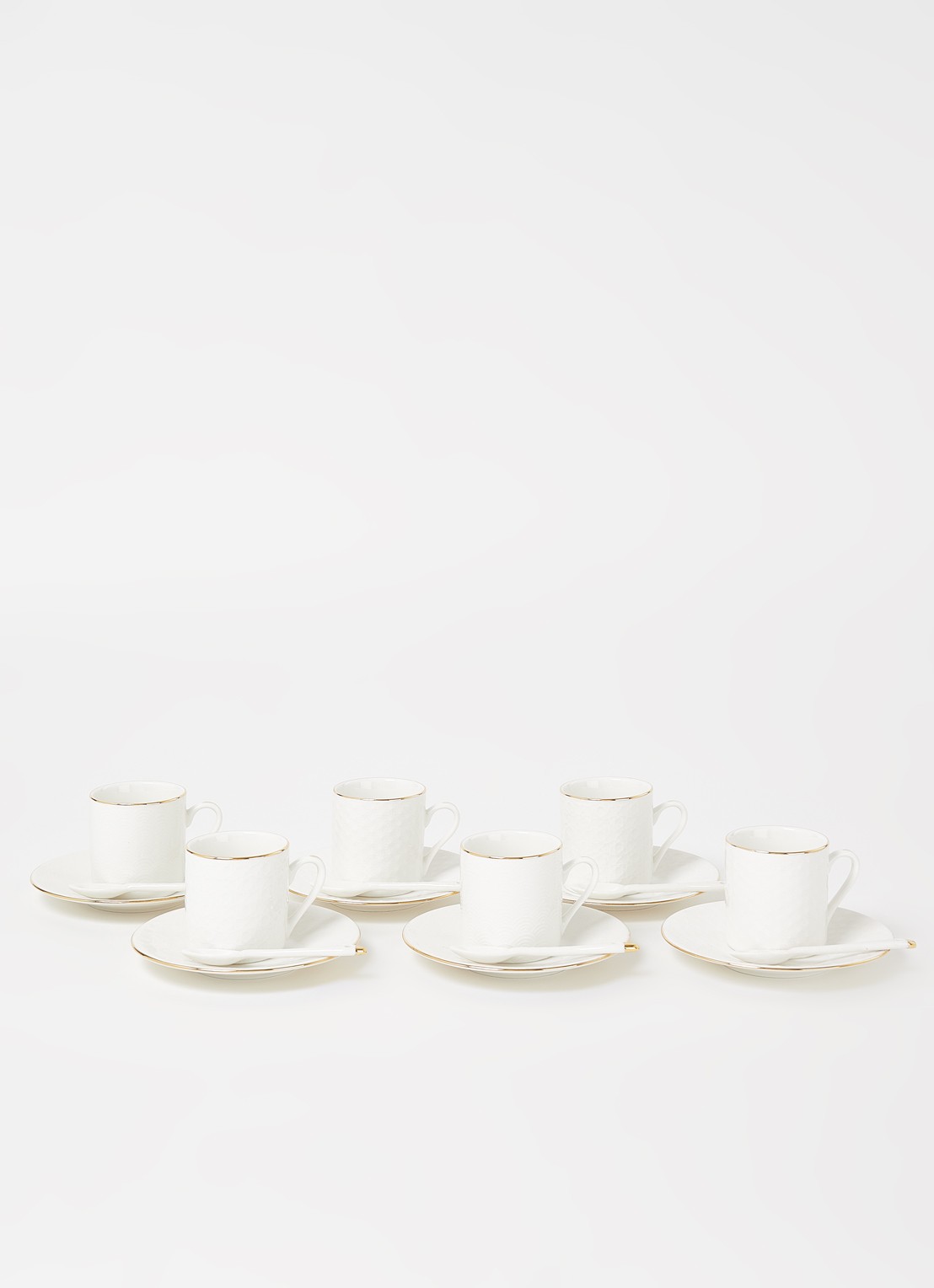 Tokyo Design Studio Nippon kop en schotel 8 cl set van 18 - voorkant 2 wit