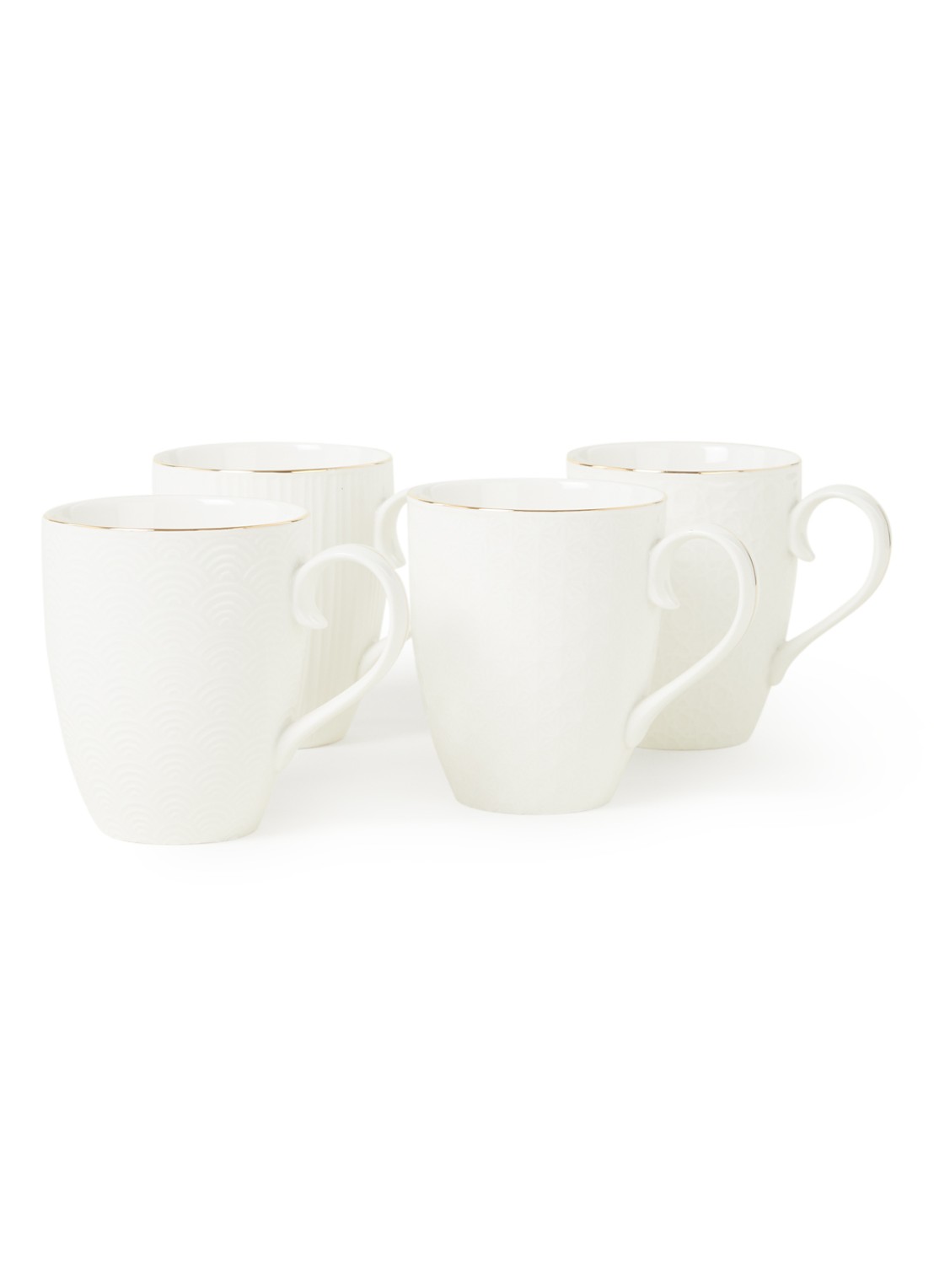 Tokyo Design Studio Nippon White mok 38 cl set van 4 - voorkant wit