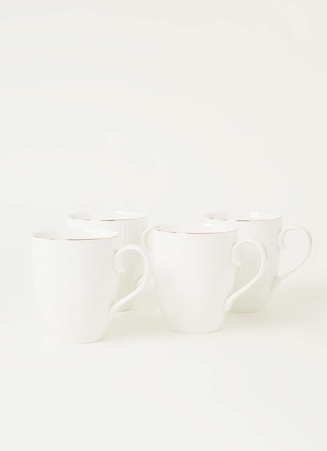 Tokyo Design Studio Nippon White mok 38 cl set van 4 - voorkant 2 wit