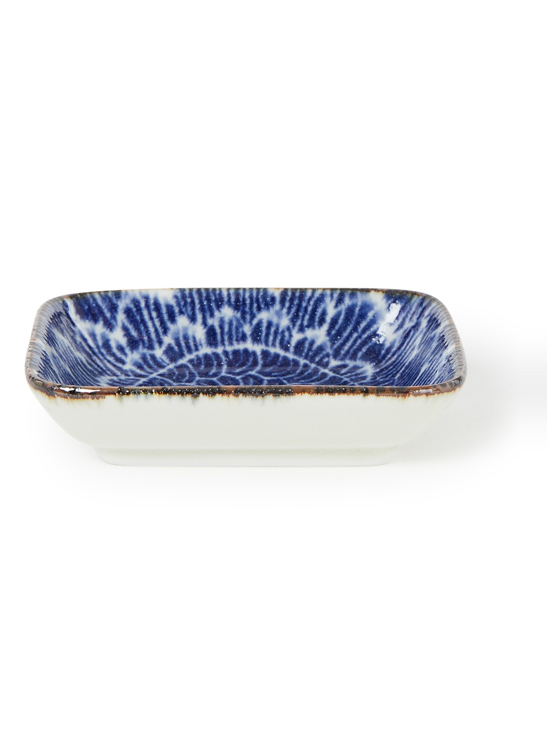 Tokyo Design Studio Ohuke Dahlia Choku dipschaal 9 x 7 cm - voorkant donkerblauw