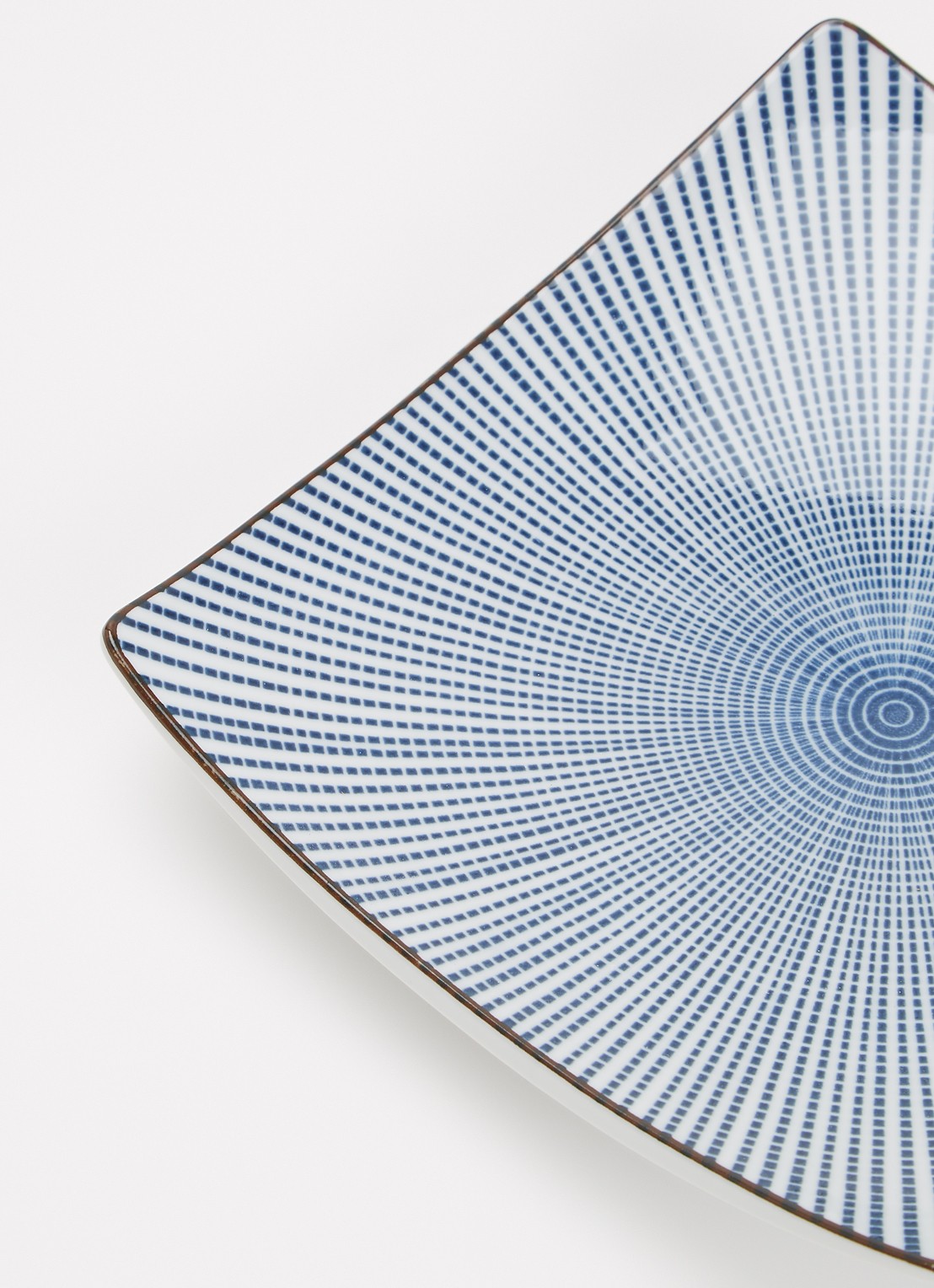 Tokyo Design Studio Sendan Blue sushi bord 19 cm - detail blauw