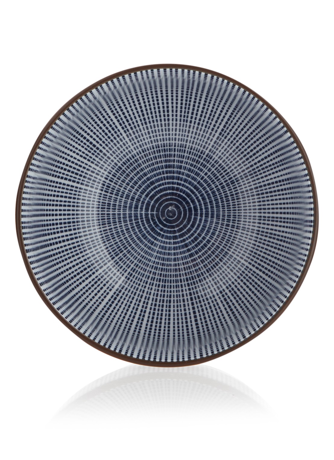 Tokyo Design Studio Sendan Blue Tokusa kom 13 cm - detail donkerblauw