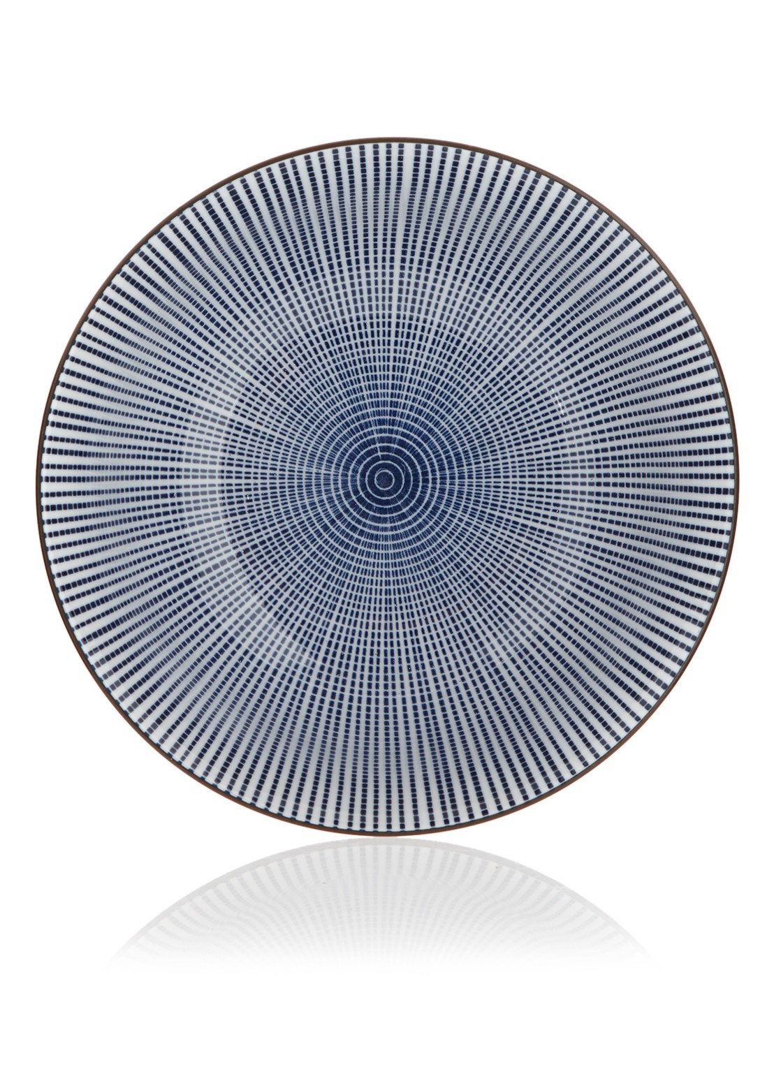 Tokyo Design Studio Sendan Blue Tokusa kom 18,5 cm - detail donkerblauw