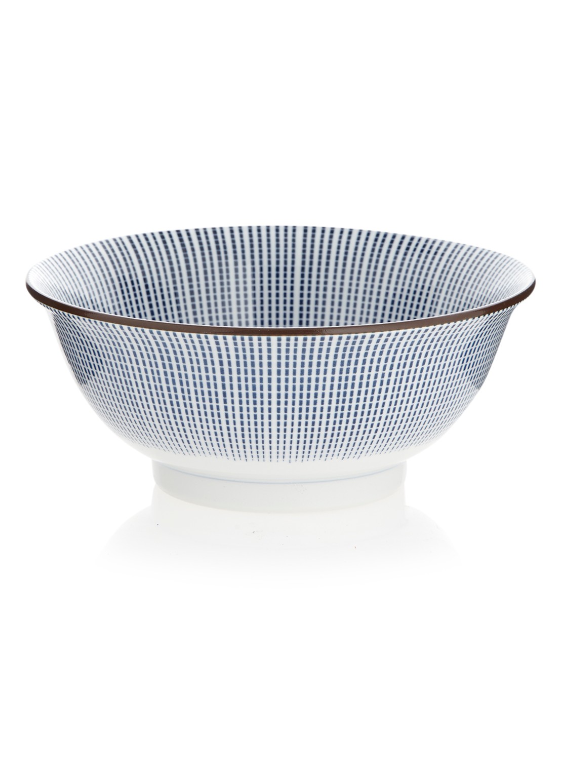 Tokyo Design Studio Sendan Blue Tokusa kom 18,5 cm - voorkant 2 donkerblauw