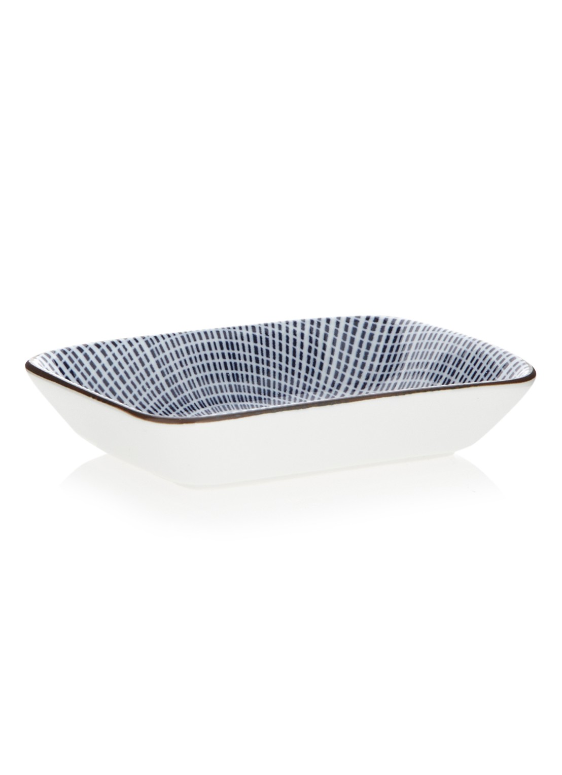 Tokyo Design Studio Sendan Blue Tokusa sojabakje dipschaal 9 cm - voorkant donkerblauw