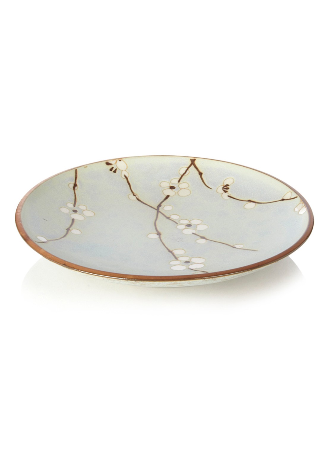 Tokyo Design Studio Soshun Blossom dinerbord 25,5 cm - voorkant lichtblauw