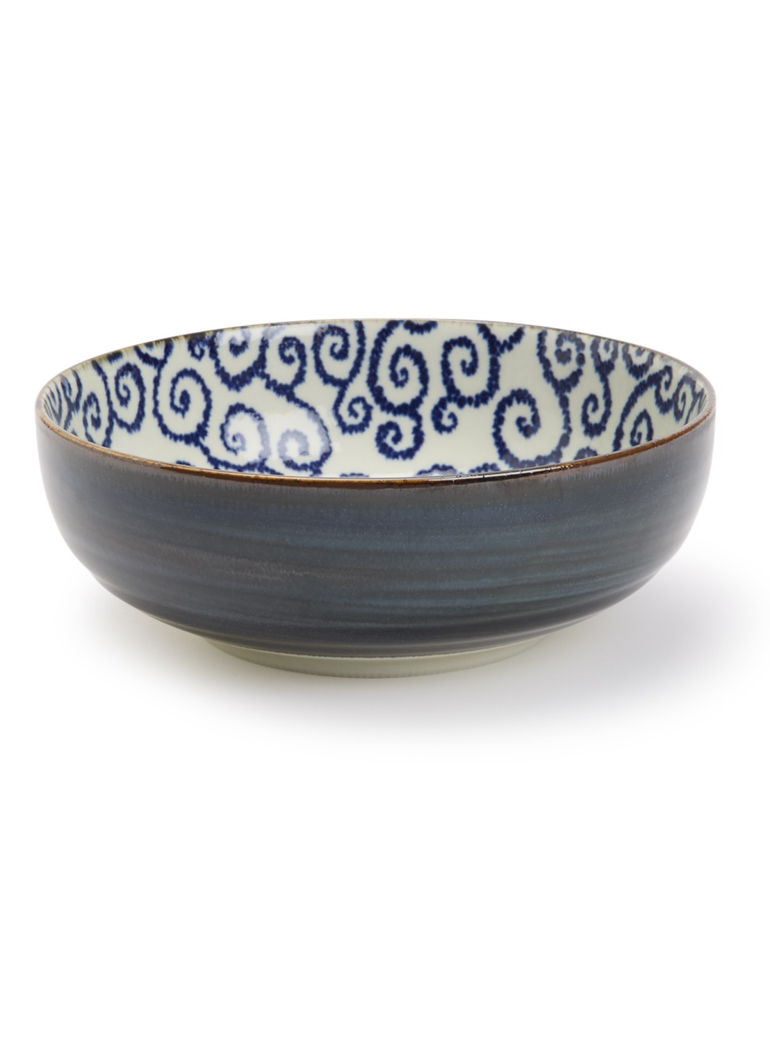 Tokyo Design Studio Ten Karakusa kom 21,5 cm - voorkant royalblauw