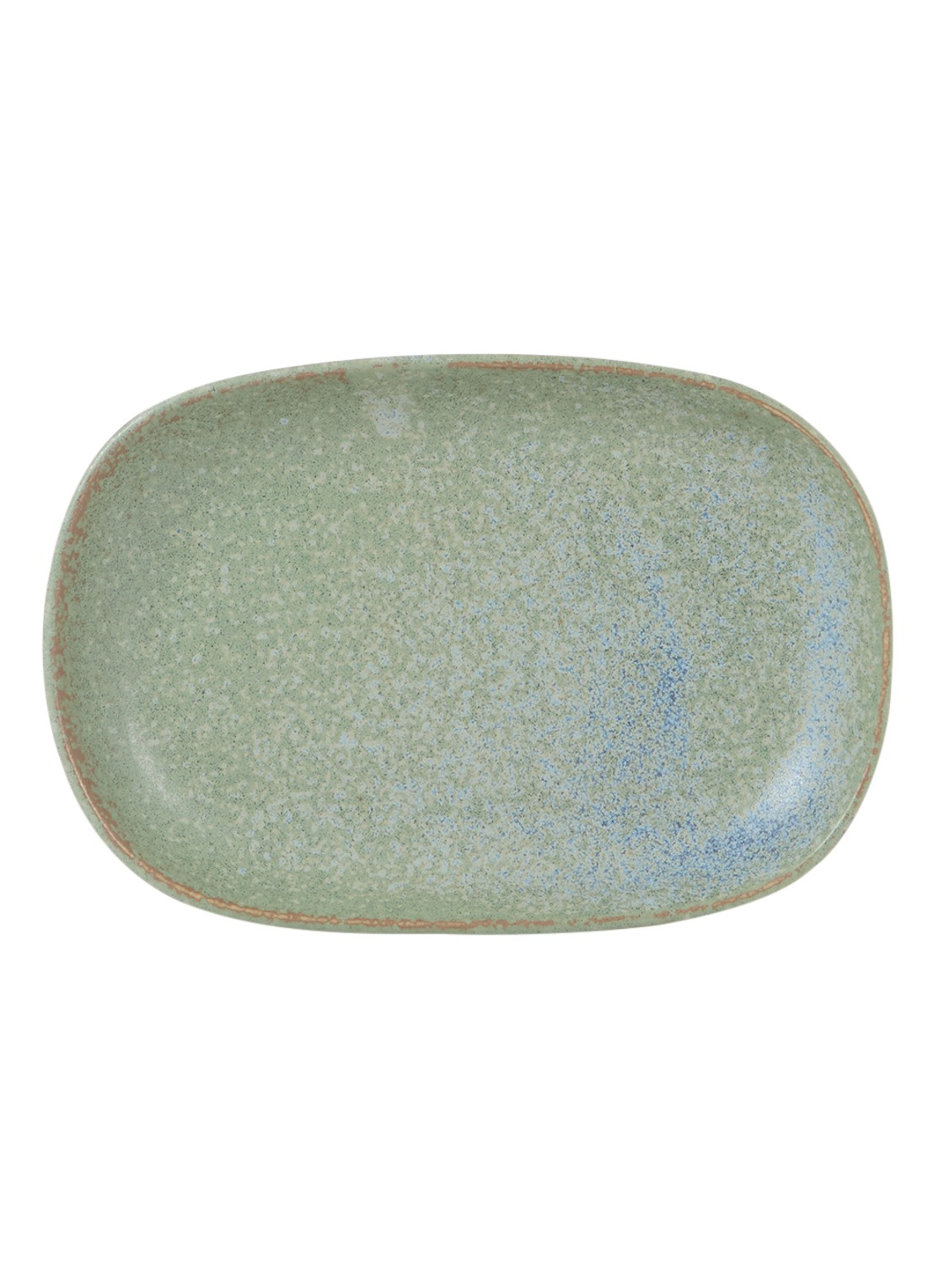 Tokyo Design Studio Vert Sauge serveerschaal 19 x 13 cm - voorkant groen