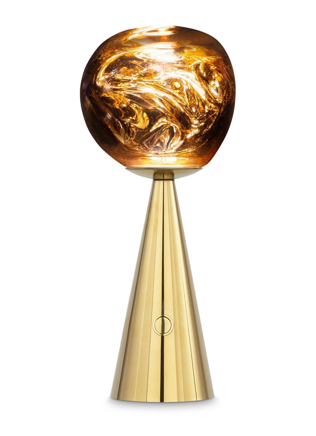 Tom Dixon Melt oplaadbare LED tafellamp 28,5 - voorkant 2 goud