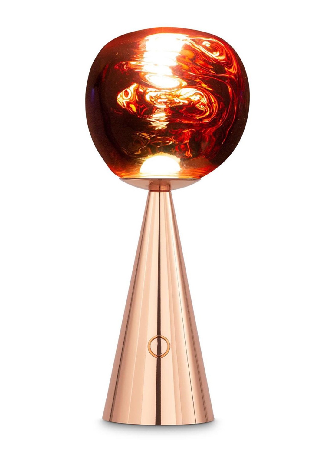 Tom Dixon Melt tafellamp LED oplaadbaar 28,5 cm - voorkant 2 koper