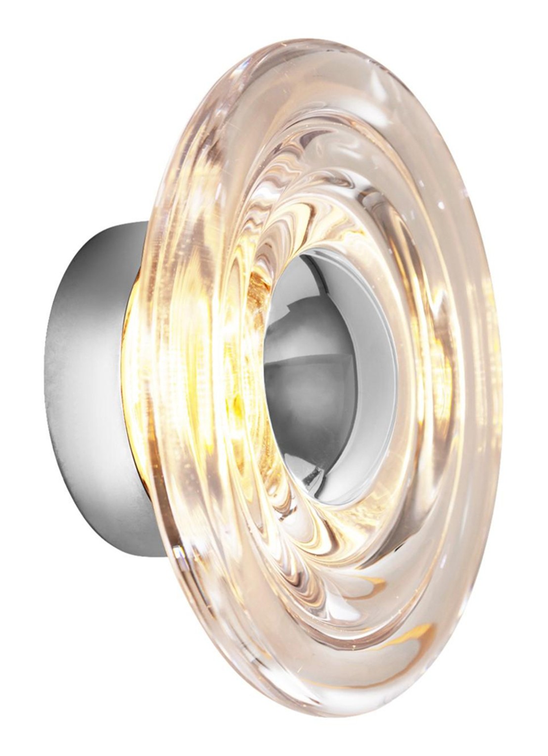 Tom Dixon Press wandlamp LED mini Ø21.5 cm - voorkant 2 transparant