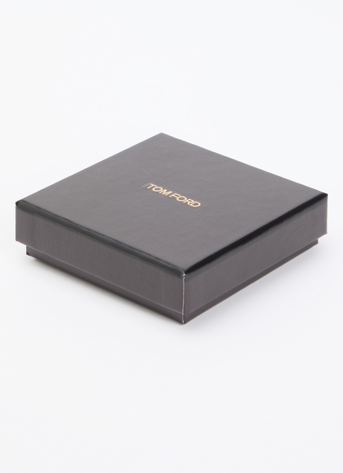 TOM FORD Armband van gevlochten leer - detail 2 bronsgroen