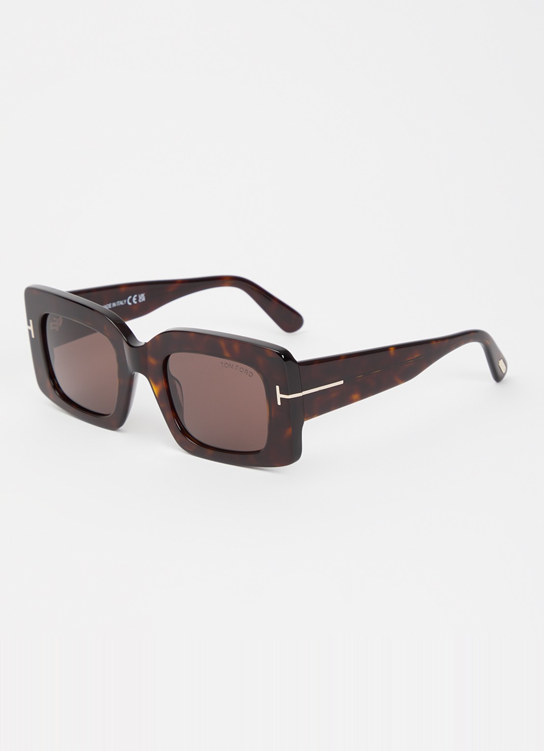 TOM FORD Brigitta zonnebril TR001934 - voorkant 4 donkerbruin