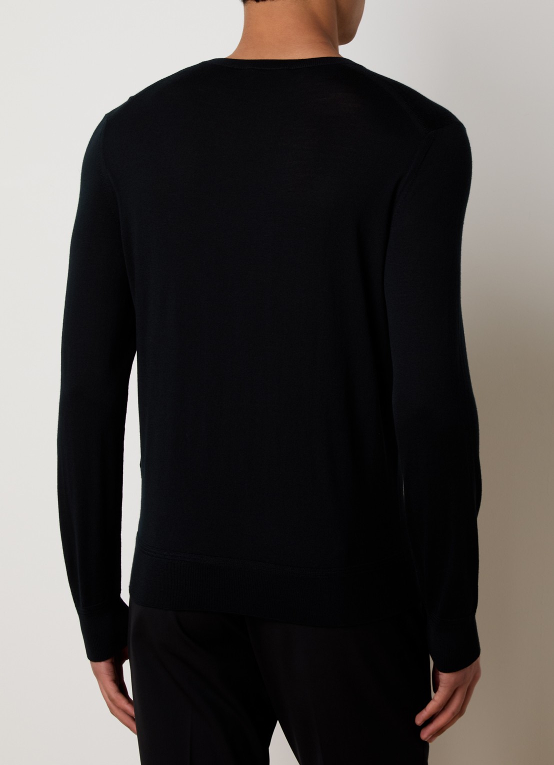 Tom Ford Fijngebreide pullover van wol  - achterkant 3 zwart