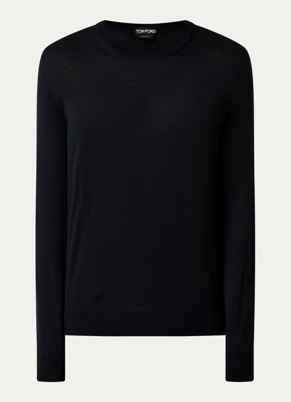 Tom Ford Fijngebreide pullover van wol  - voorkant 4 zwart