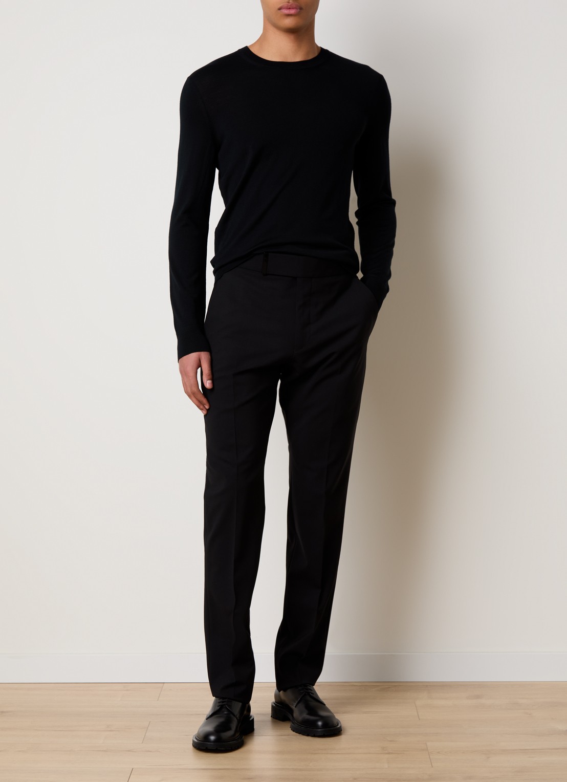 Tom Ford Fijngebreide pullover van wol  - voorkant 5 zwart