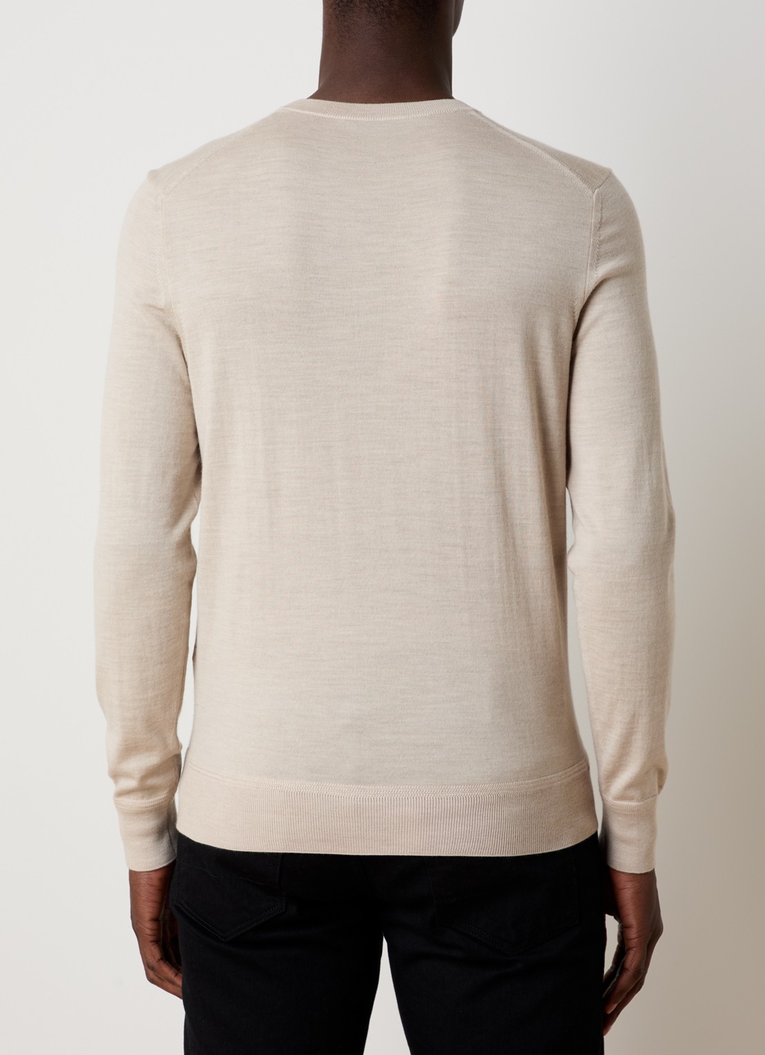 Tom Ford Fijngebreide pullover van wol  - achterkant 3 beige