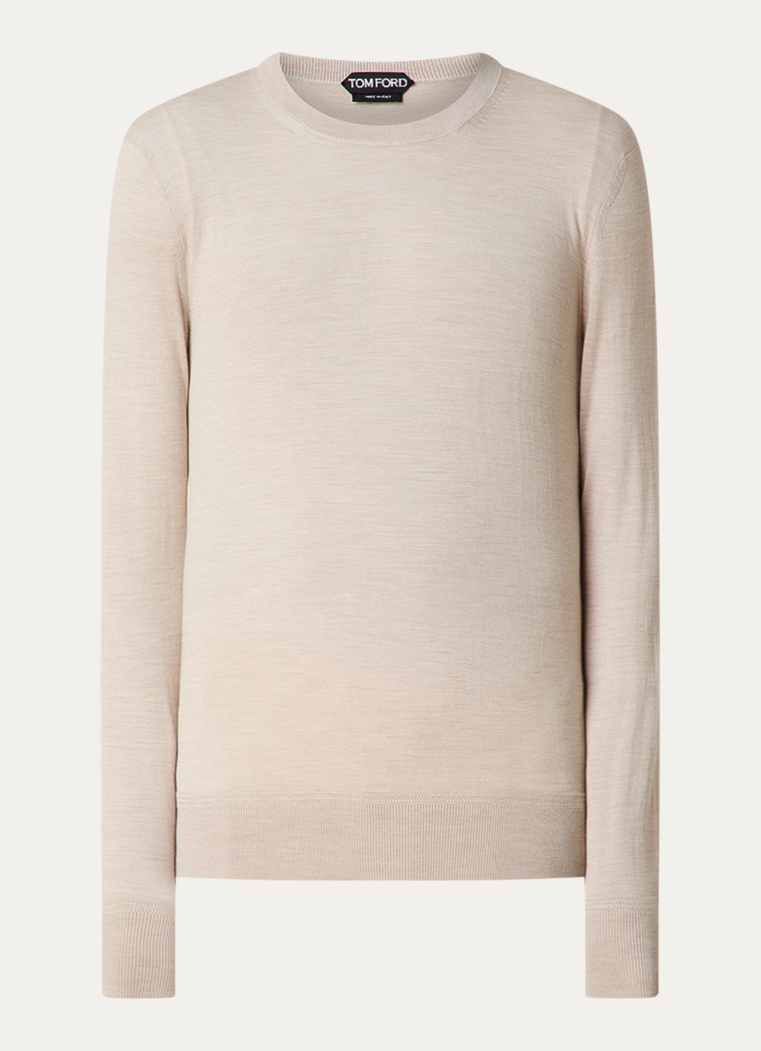 Tom Ford Fijngebreide pullover van wol  - voorkant 4 beige