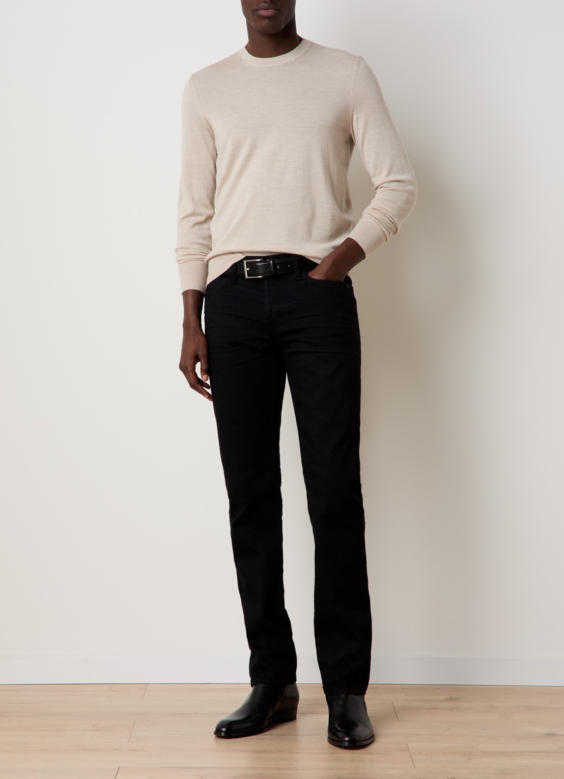 Tom Ford Fijngebreide pullover van wol  - voorkant 5 beige