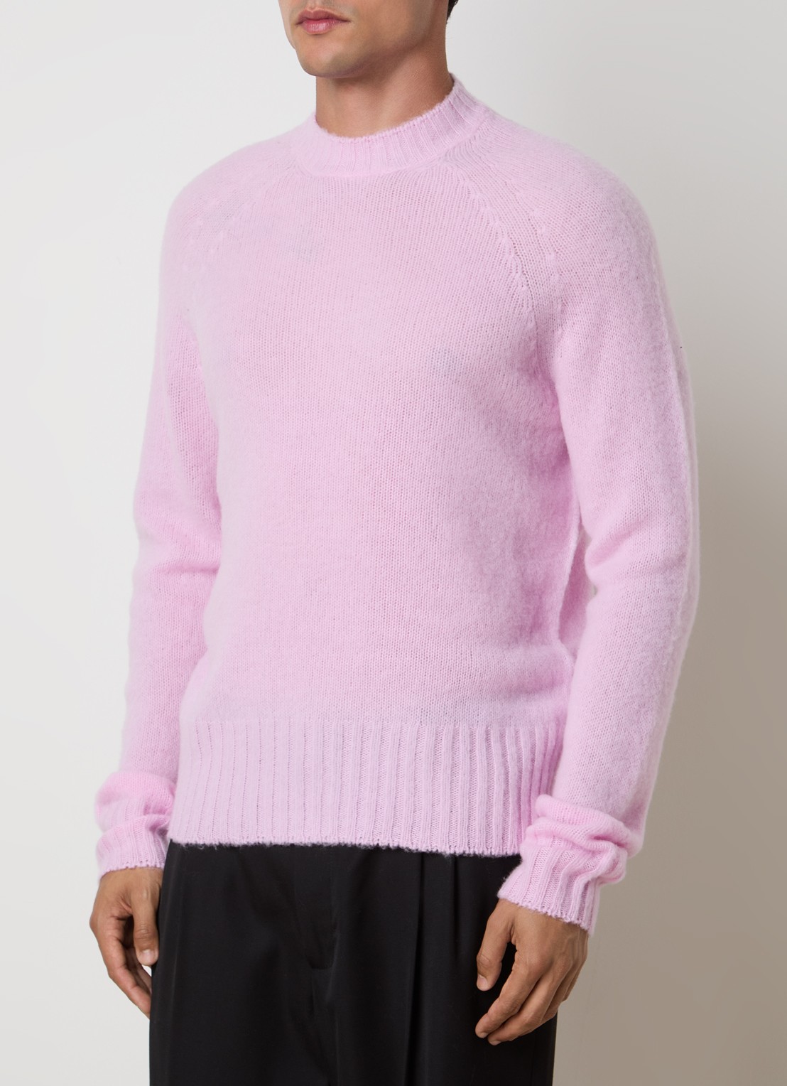 TOM FORD Fijngebreide trui van kasjmier - detail 2 lichtroze