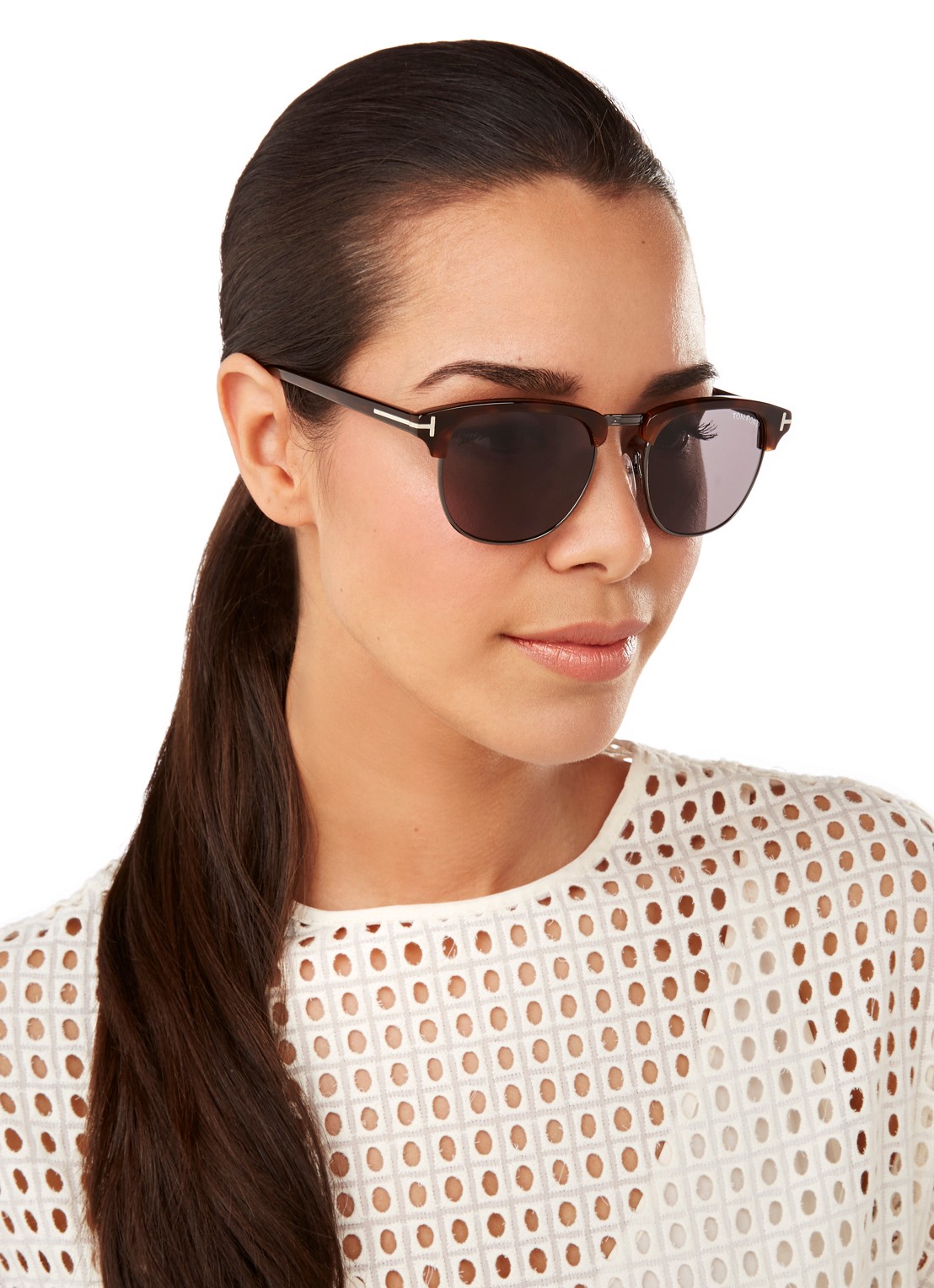 TOM FORD Henry zonnebril FT0248 - voorkant 2 bruin