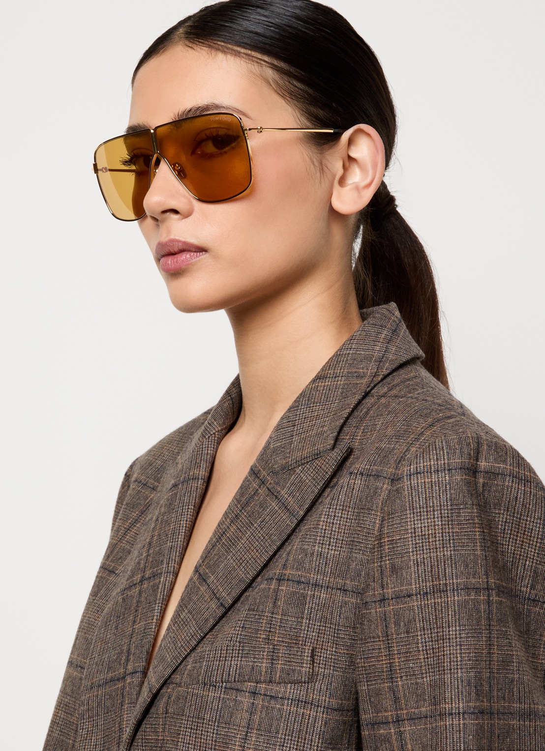 TOM FORD Huxley zonnebril TR001881 - voorkant 5 goud