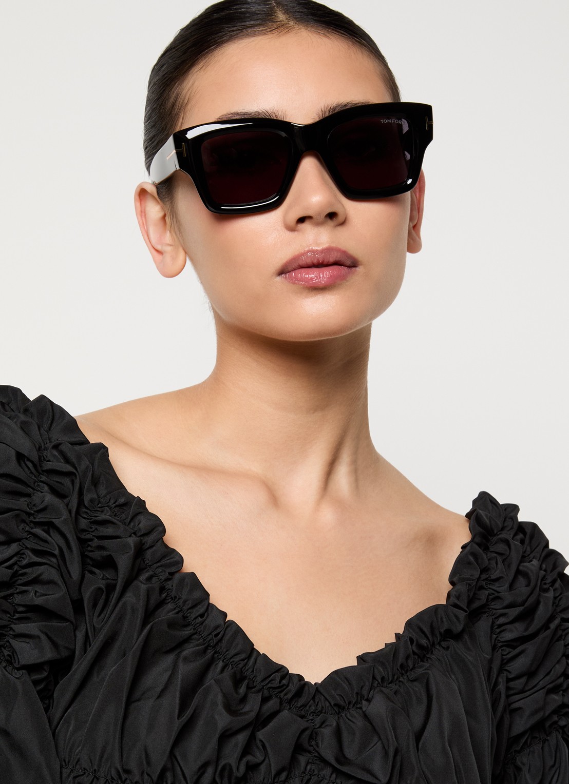 TOM FORD Ilias zonnebril TR001877 - voorkant 5 zwart