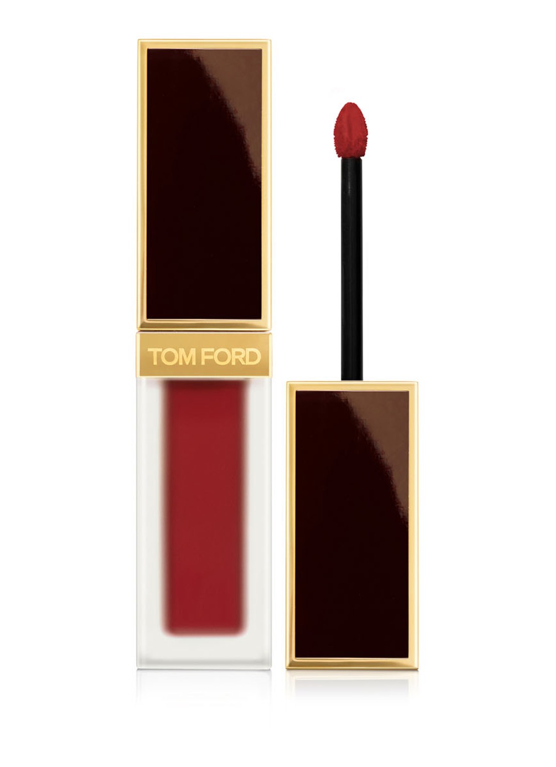 Tom Ford Liquid Lip Luxe Matte - vloeibare lipstick - voorkant 130 rose dusk