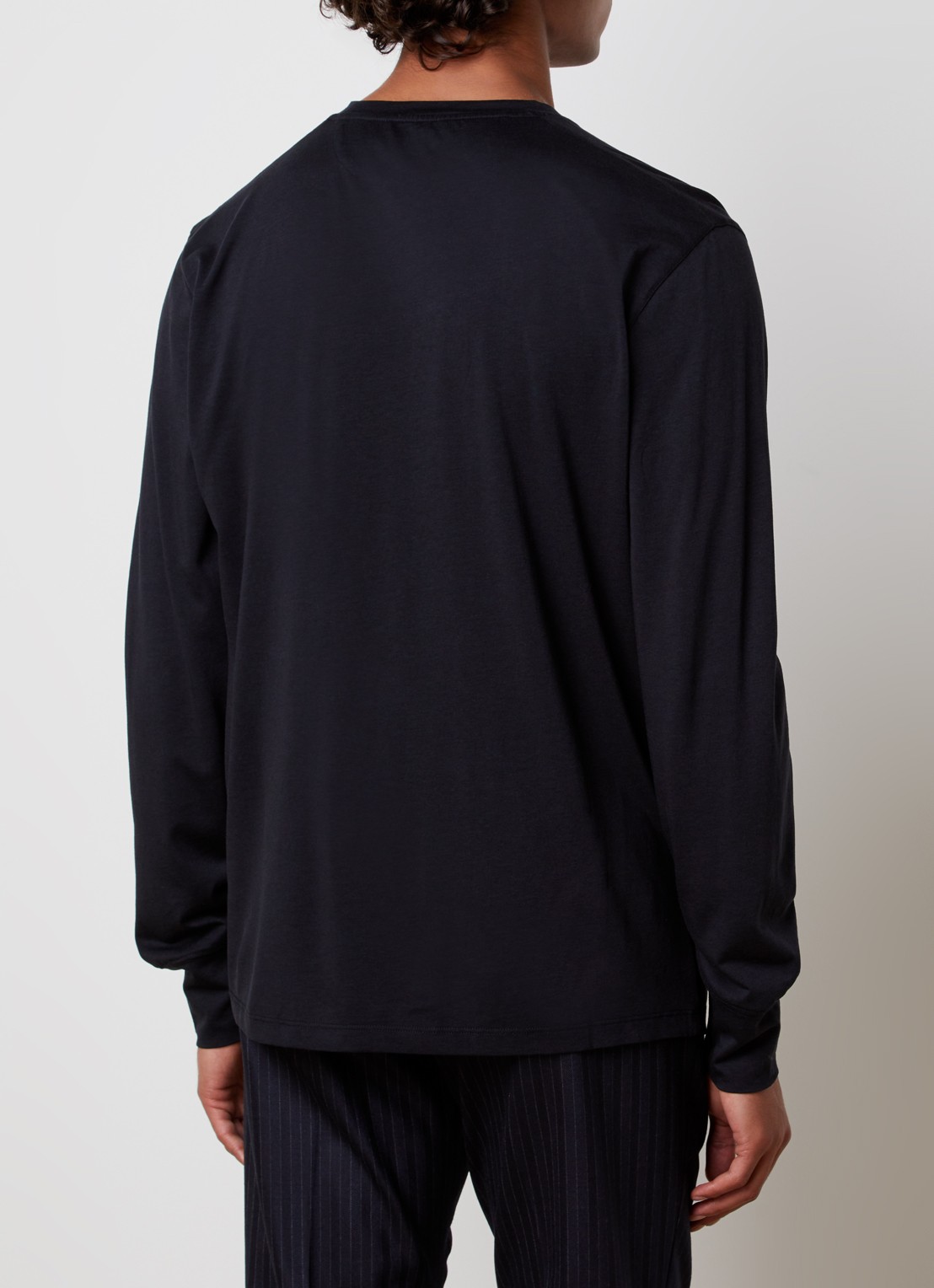 TOM FORD Longsleeve met ronde hals - achterkant 3 zwart